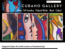 Tablet Screenshot of cubanogallery.com